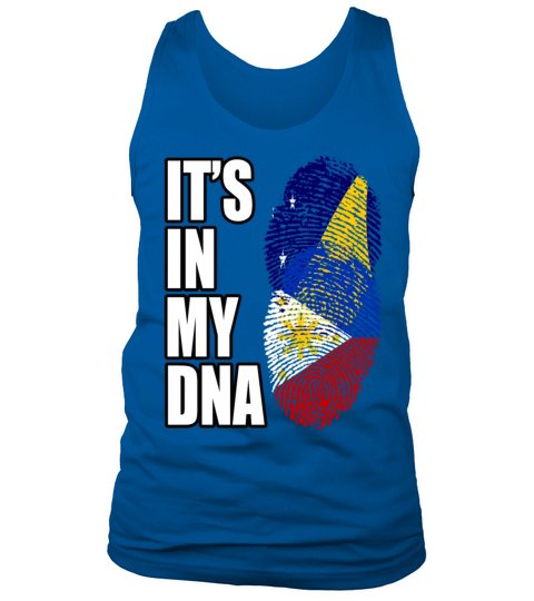 Tokelauan And Filipino Mix Heritage DNA Flag Tank Top Unisex