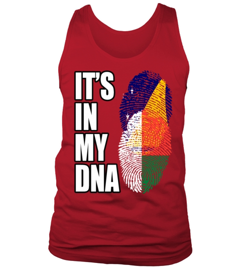Tokelauan And Malagasy Mix Heritage DNA Flag Tank Top Unisex