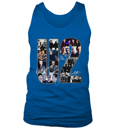 U2 band music signatures shirt Tank Top Unisex