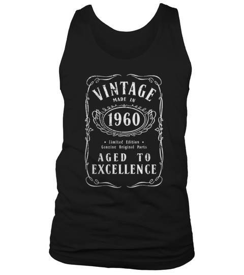 Vintage 1960 Birthday Gift Idea Tank Top Unisex
