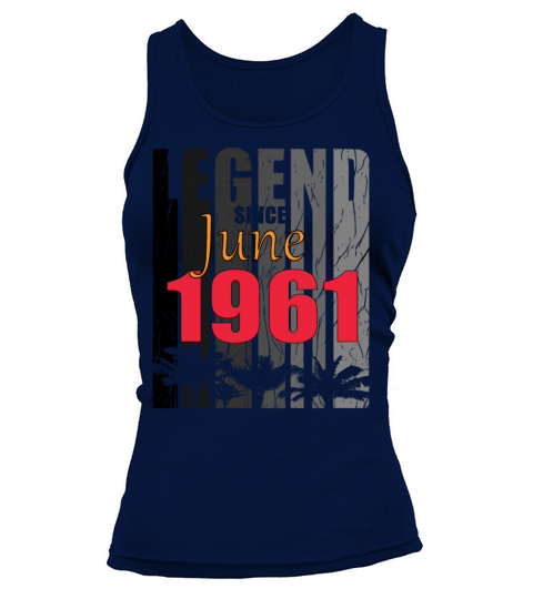 1961 vintage born in June gift Tank top Woman