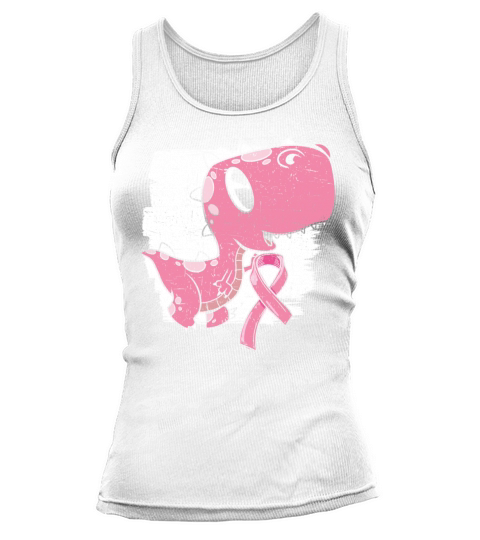 Breast Cancer Awareness Month Dinosaur Lover Dino Tank top Woman