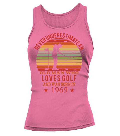 Golfing Golfplayers Vintage 1969 Birthday Tank top Woman