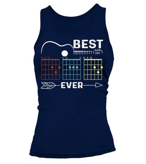 Guitarist Best Dad Ever Guitar Dad Chord Rock Music Player T-Shirt Tank top Woman