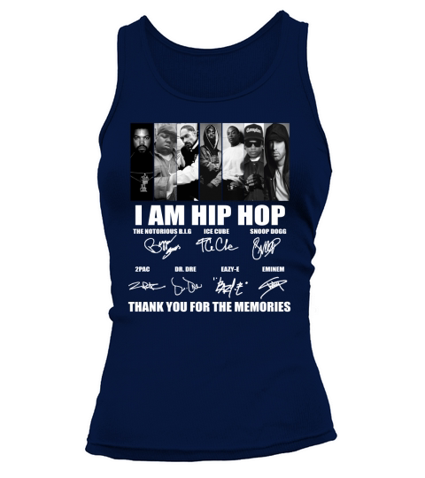 I Am Hip Hop Rap Legends Signatures Thank For The Memories shirt Tank top Woman
