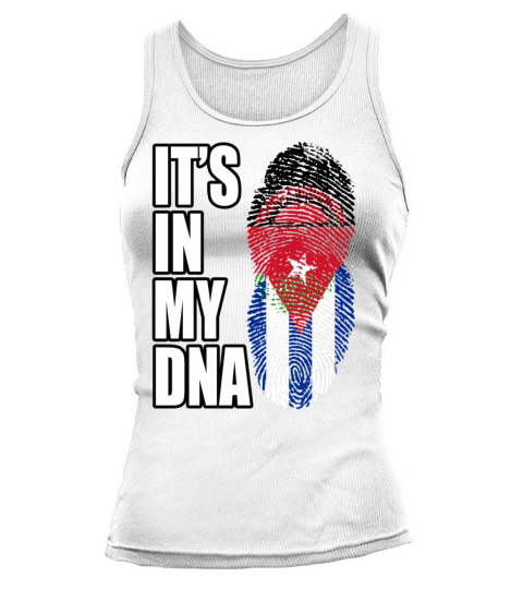 Malawian And Cuban Mix Heritage DNA Flag Tank top Woman