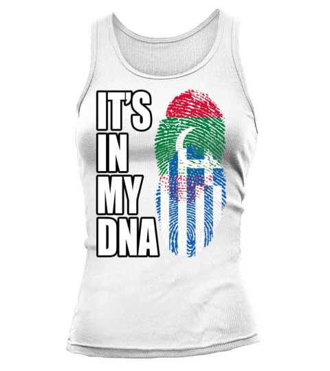 Maldivian And Greek Mix Heritage DNA Flag Tank top Woman