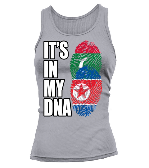 Maldivian And North Korean Mix Heritage DNA Flag Tank top Woman
