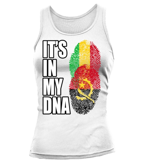 Malian And Angolan Mix Heritage DNA Flag Tank top Woman