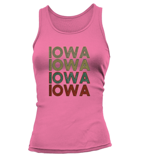 Retro America State Flag Vintage Iowa Tank top Woman