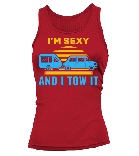 Sexy Vintage Towing Trailer Camp Tank top Woman