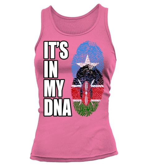 Somali And Kenyan Vintage Heritage DNA Flag Tank top Woman