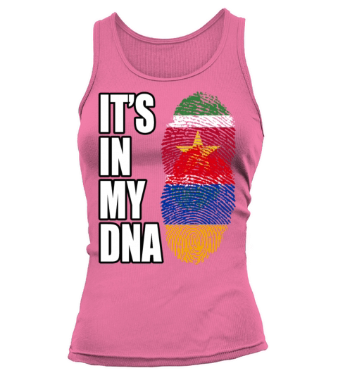 Surinamese And Armenian Vintage Heritage DNA Flag Tank top Woman