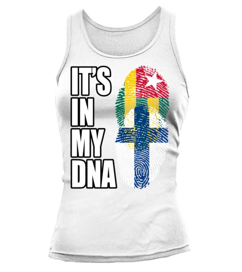 Togolese And Finland Mix Heritage DNA Flag Tank top Woman