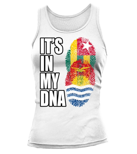 Togolese And Kiribati Mix Heritage DNA Flag Tank top Woman