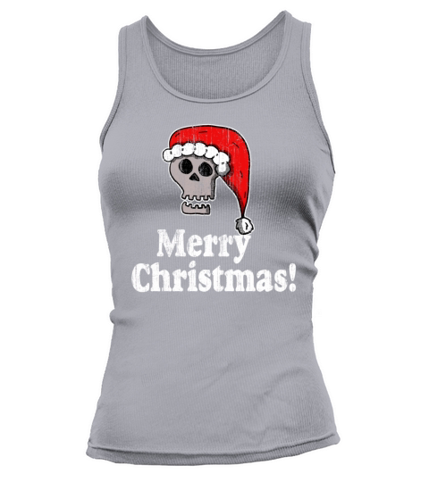 Vintage Merry Christmas Santa skull 2 Tank top Woman