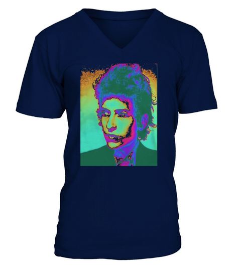 Bob Dylan Psychedelic V-Neck T-shirt