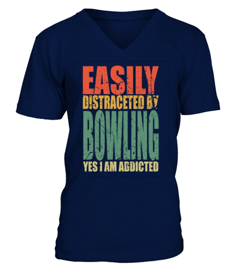 Bowling Saying Funny V-Neck T-shirt