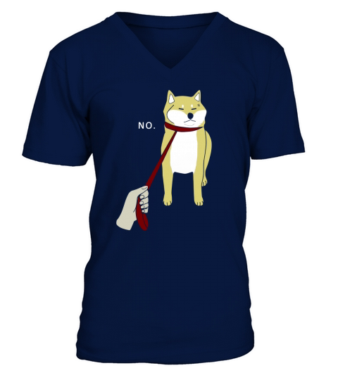 Cute Shiba Inu Shirt Nope - Doge Meme T-shirt B V-Neck T-shirt