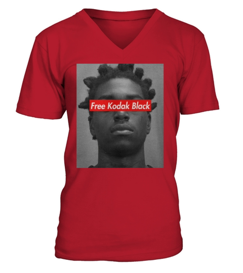 Free Kodak Black V-Neck T-shirt