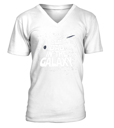 Galaxy Best Dad T-Shirts V-Neck T-shirt