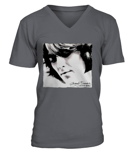 George Harrison - Let it Roll V-Neck T-shirt