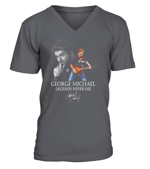 George Michael legends never die signature Wham! shirt V-Neck T-shirt