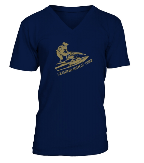 Jet ski vintage 1992 birthday 30 years V-Neck T-shirt