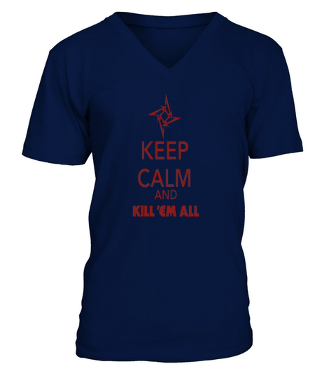 keep calm and kill em all shirt - Mens Premium T-Shirt V-Neck T-shirt