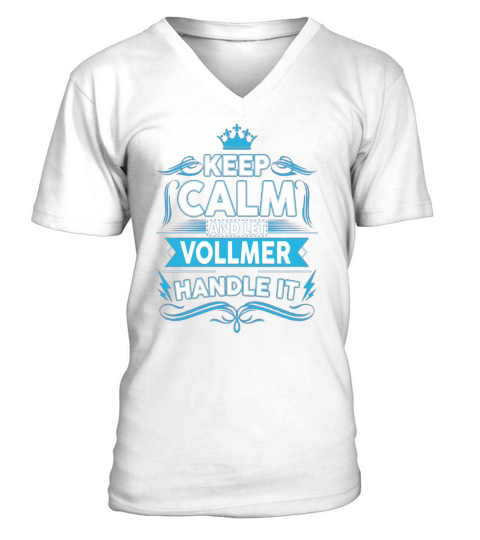 Keep calm VOLLMER, VOLLMER tshirt V-Neck T-shirt