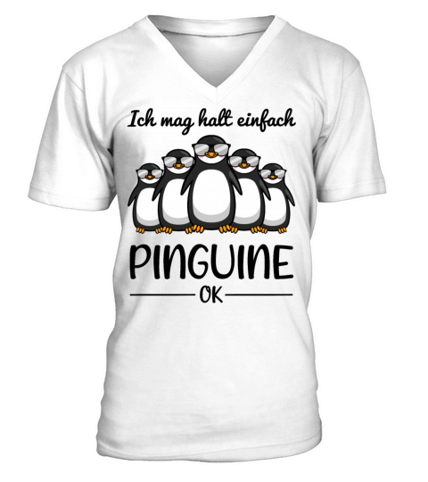 Penguin Lovers Quote Funny Gift Idea V-Neck T-shirt