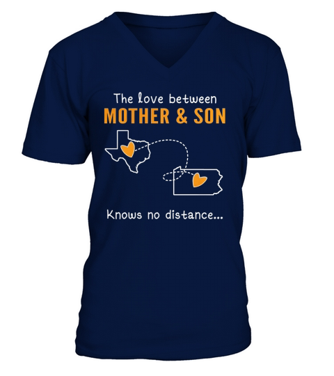 TX - PA The love between Mother and Son knows no distance V-Neck T-shirt