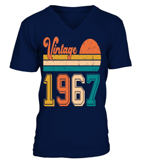 Vintage 1967 birthday gift V-Neck T-shirt
