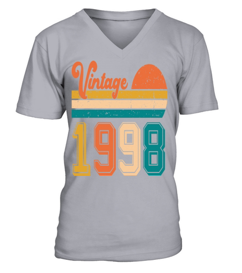 Vintage 1998 birthday gift V-Neck T-shirt