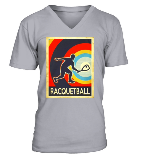 Vintage racquetball Tshirt V-Neck T-shirt