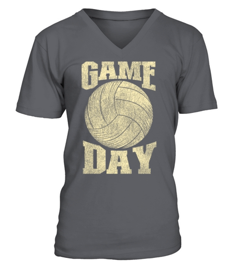 Volleyball Player Team Vintage V-Neck T-shirt