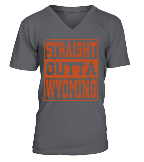 Wyoming Straight outta Wyoming Vintage V-Neck T-shirt
