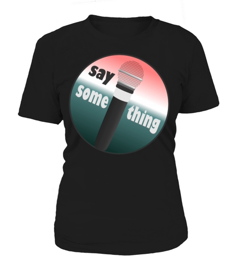 Black Microphone Women's T-Shirt