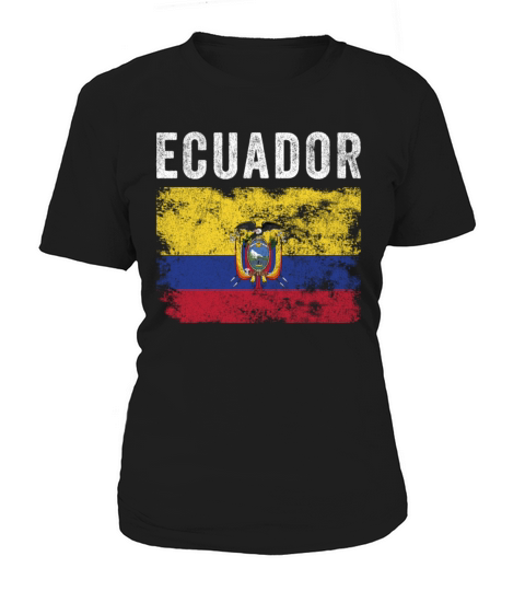 Ecuador Flag Distressed Ecuadorian Flag Women's T-Shirt