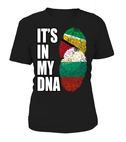 Guyanese And Bulgarian Mix Heritage DNA Flag Women's T-Shirt
