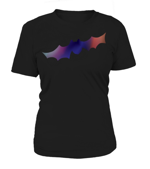 Halloween Costume Bat blue gradient Women's T-Shirt