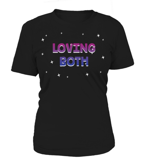 Loving Both Bisexual LGBTQ Bi Pride Gender Women's T-Shirt