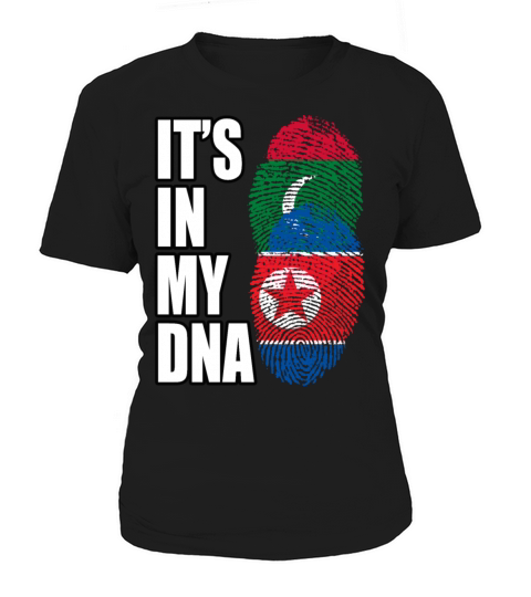Maldivian And North Korean Mix Heritage DNA Flag Women's T-Shirt