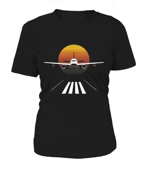 Pilot Airplane Airport Aviation Flying T-shirt Women's T-Shirt