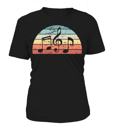Retro Music Sunset Vintage musician Sunrise Women's T-Shirt