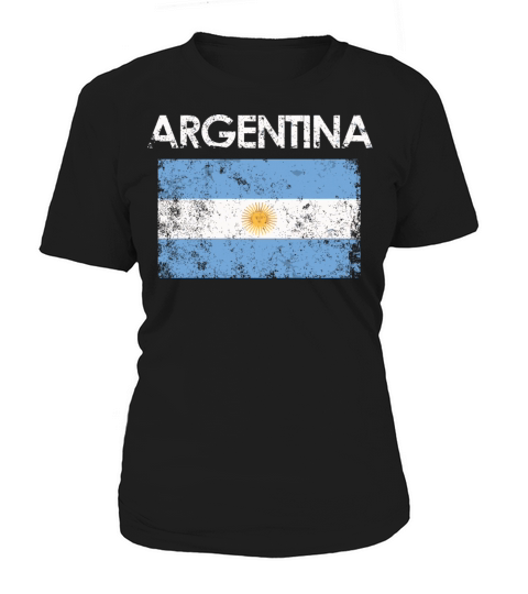 Vintage Argentina Argentinian Flag Pride Women's T-Shirt