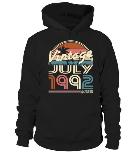 30th birthday vintage july 1992 limited edition Hoodie Unisex