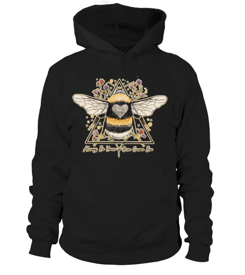 Always Be Your Own Queen Bee Beekeeper Line Art Hoodie Unisex
