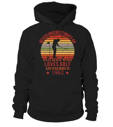 Golfing Golfplayers Vintage 1962 Birthday Hoodie Unisex
