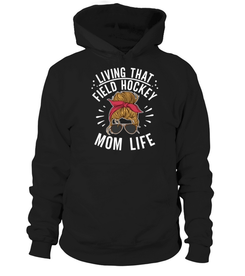 Retro Field Hockey Mom Hoodie Unisex